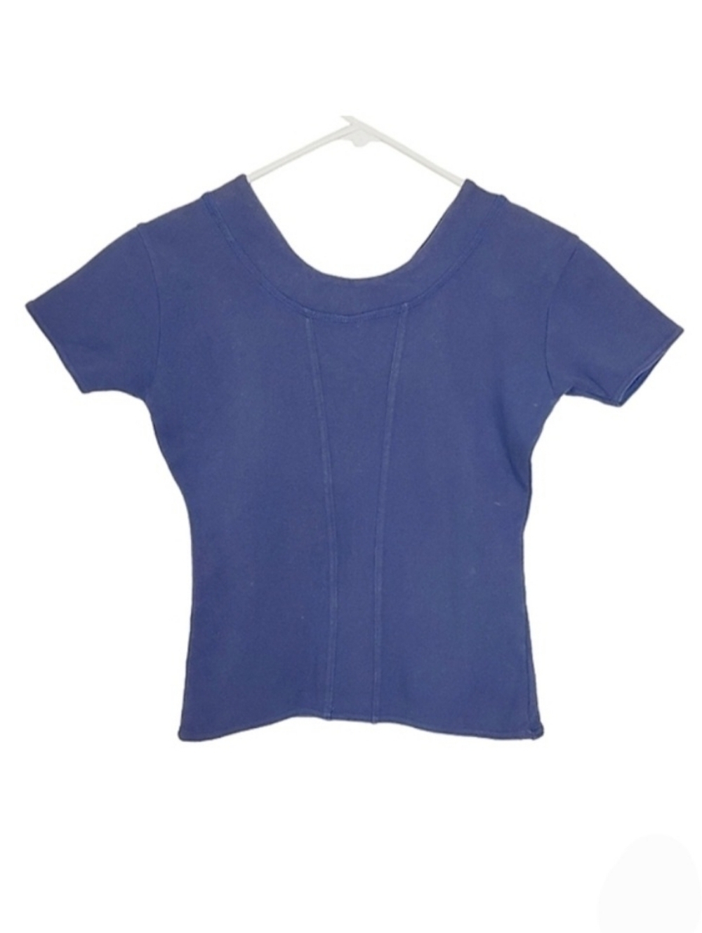 1327 * Esprit Sport Vintage Scoop Neck Top Blue Size M 80s